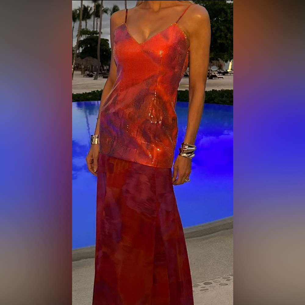 Runaway the Label Red Sequin dress
